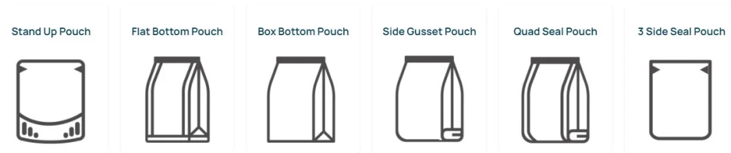 Custom Clear Lamination Frozen Food Packaging Plastic Nylon Sachet Back Sealing Bag Pet Packaging Film