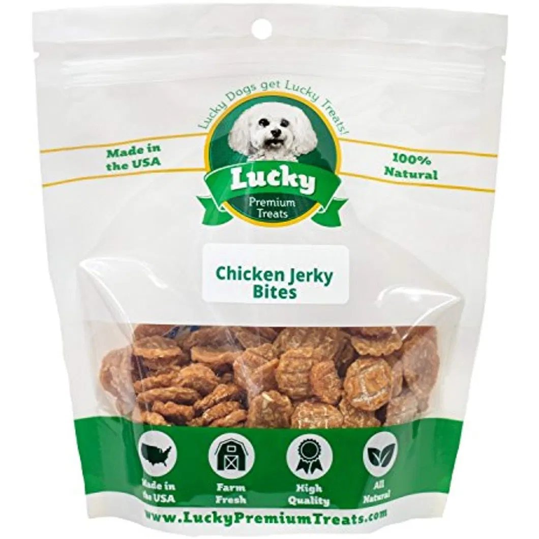 Custom Printed Eight Side Seal Resealable Zipper Dog Treat Pet Food Package and Pet Food Packaging Bag