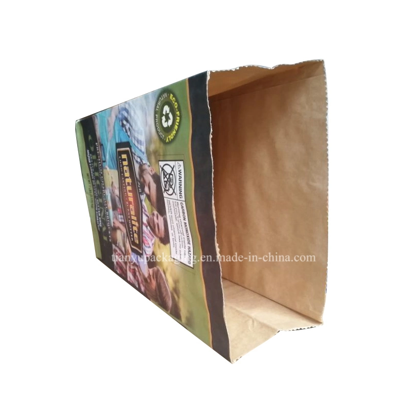 BBQ Kraft Paper Bag Hardwood Charcoal Briquette Bag