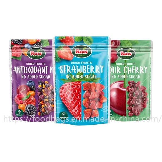 Plastic Food Packaging Bags Composite Aluminum Foil Pet Snacks Stand up Pouch Bags 