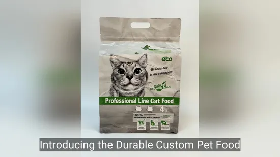 Durable Custom Pet Food Pouch Cat Food Pouch Dog Food Packaging Bag Zipper Pouch with Eight