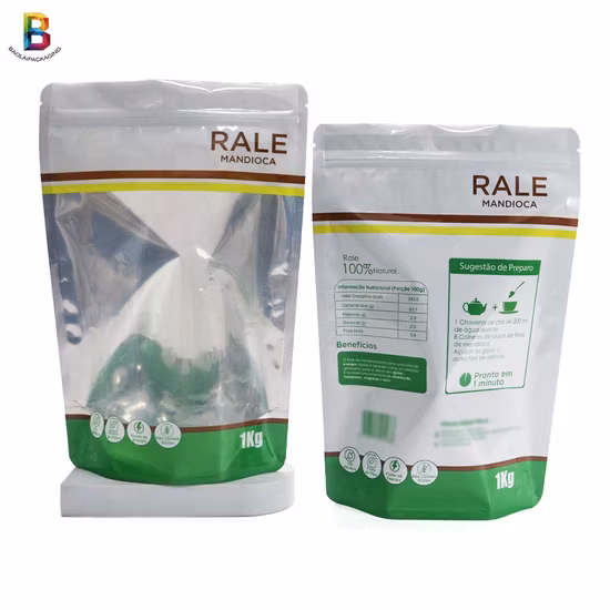 Custom Printed Ziplock Aluminum Foil Mylar Stand up Pouch Bag with Zipper Doypack for Dried Food Packaging Bag