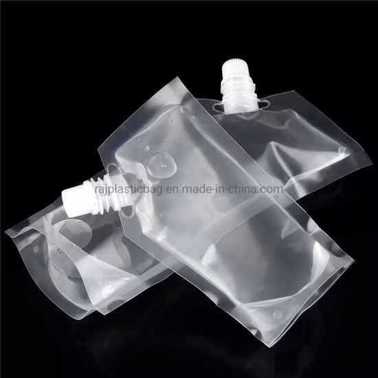 Custom Printed Doypack Plastic Juice Bag Drinks Spout Pouch Liquid Packaging for Laundry Detergent/Body Wash/Skin Cream