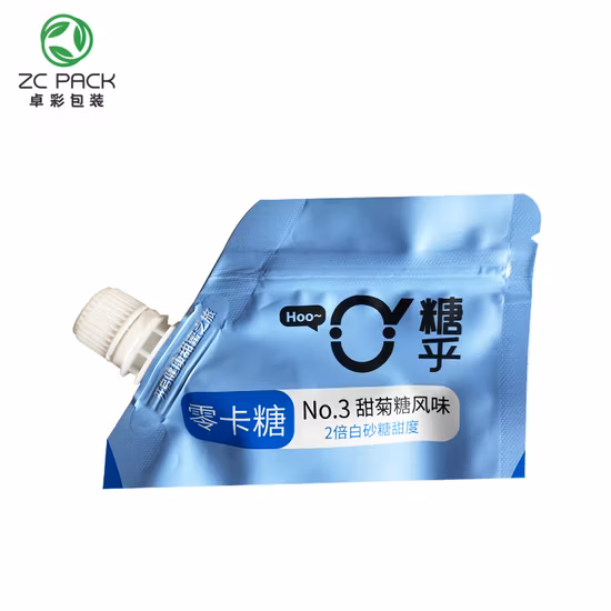Factory Direct Custom Printing 200ml 500ml 1L 2L 3L Packaging Stand up Spout Pouch with Handle