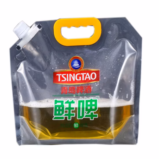 Plastic Pouch with Spout Tap Foil Retort Juice Beverage Wine Frozen Cocktail Alcohol Drinking Liquid Margarita Baby Food Squeeze Nozzle Spout Pouches
