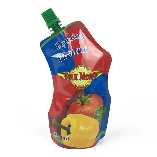 Custom Logo Aluminum Foil Matte Black Wine Liquid Stand up Spout Pouch 